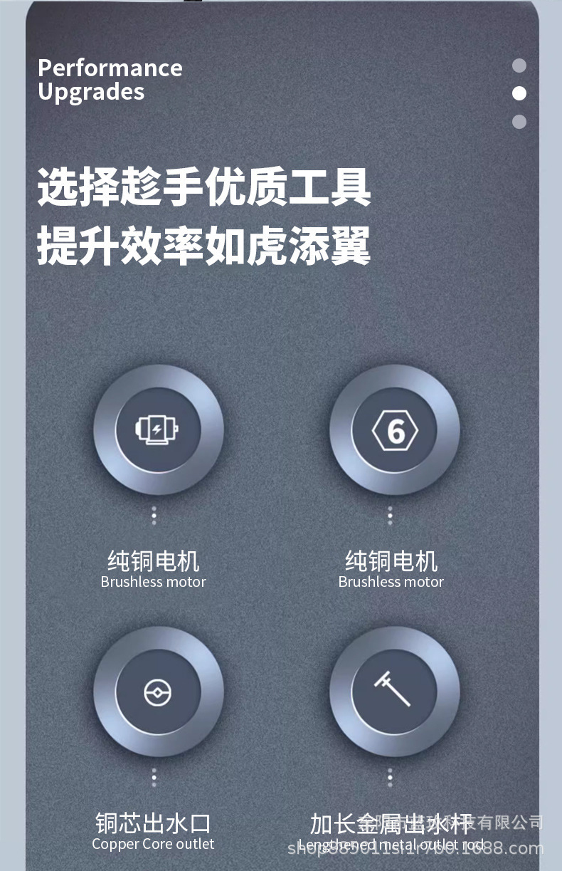 Wireless Lithium Battery Car Wash Gun Portable High-Pressure Car Washer Home and Car Rechargeable Cleaning Water Gun
