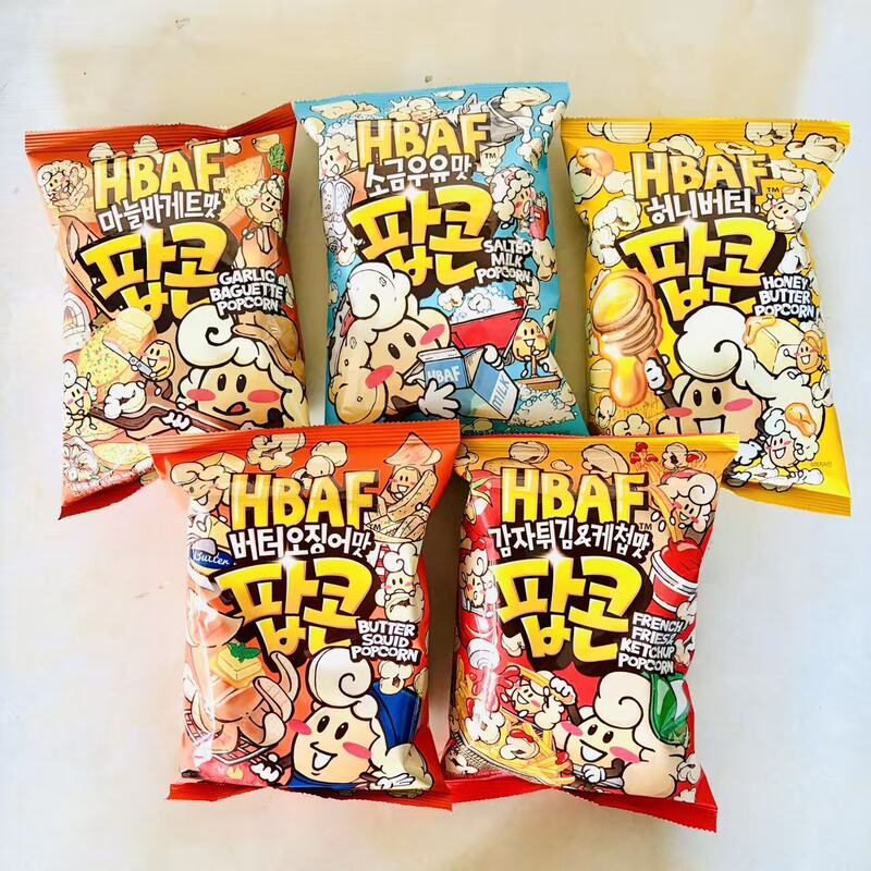 Snack Food Hbaf Popcorn with Honey Butter Flavor Popcorn for Cinema and Binge-Watching to Satisfy Cravings