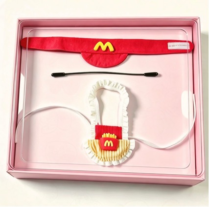 [Only Doll Clothes Available] Bao-ao Hug Series Plush Blind Box Bag, Doll Clothes, Bib, McDonald's Set