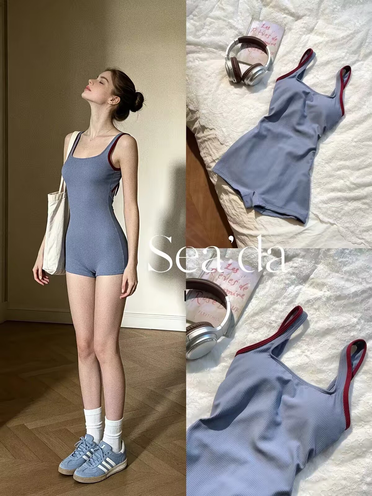 Women's swimsuit 2026 new model, specially designed for swimming pools, one-piece conservative swimwear with flat-cut pants, tummy-concealing and slimming, racing swimsuit
