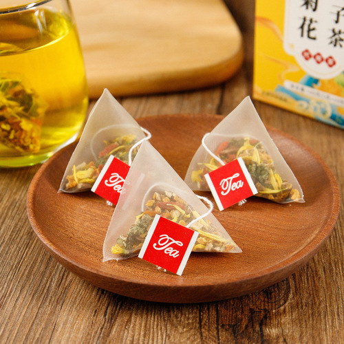 Wolfberry, chrysanthemum, cassia seed tea, burdock root, licorice, tangerine peel tea, triangle bag tea, bulk quantity health tea, drop shipping