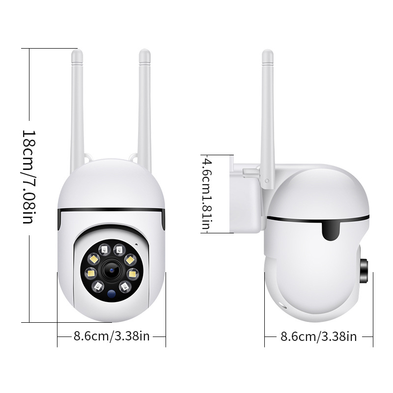 A7 cámara de vigilancia inalámbrica 360 grados de intercomunicación 1080p cámara de seguridad para el hogar cámara de visión nocturna HD remoto
