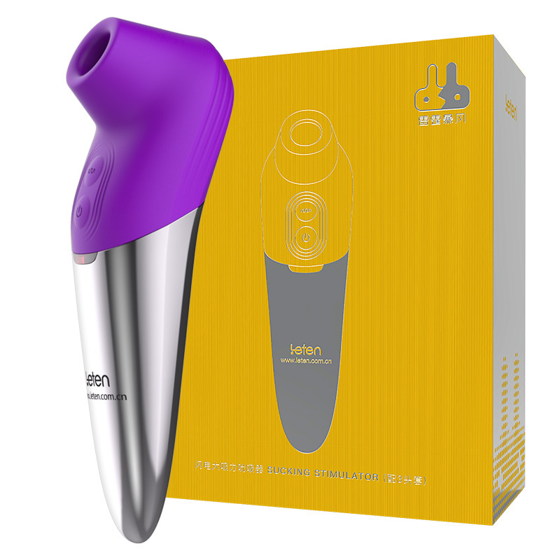 leten thunder storm lightning sucking intelligent heating remote control massager milk clip tongue licking finger high frequency bass