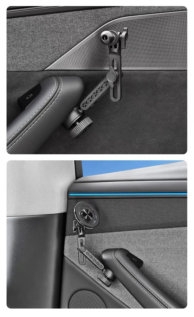 Suitable for Tesla Door-Side Mobile Phone Car Mount, New Model 3/Y Magnetic Phone Holder Yl Door Handle Base
