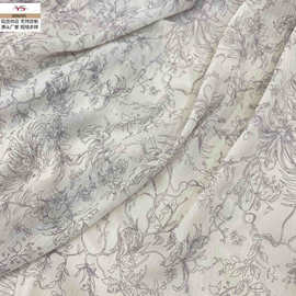 厂家直销 新款花卉面料雪纺印花布料连衣裙春夏服装吊带衫