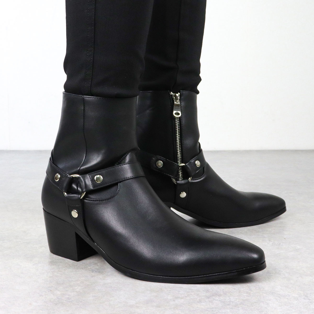 Plus-size men's shoes Vintage fashion business men's boots_voghion.com