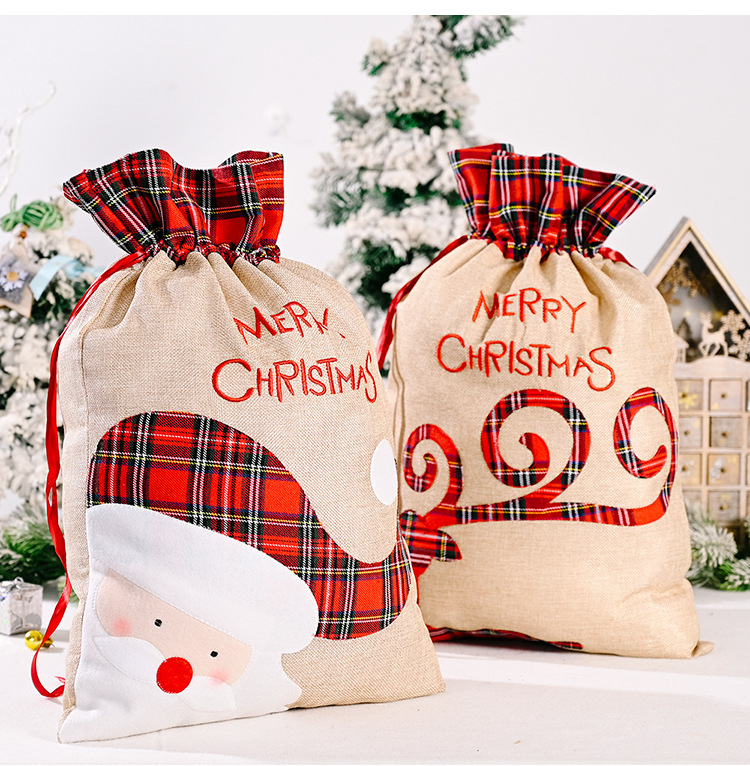 Christmas Cute Cartoon Cloth Party Gift Bags display picture 4