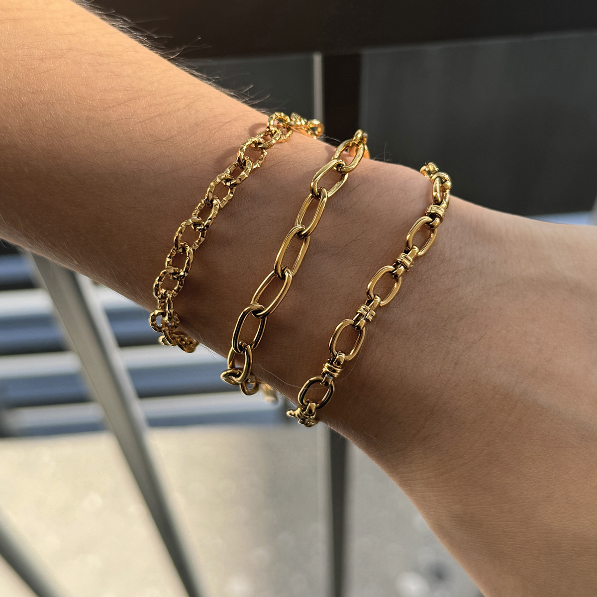 Wanxing Europa y los Estados Unidos una variedad de pulseras de acero inoxidable ligeras de lujo de alta calidad joyas de acero de titanio diseñadas para nichos de joyas transfronterizas