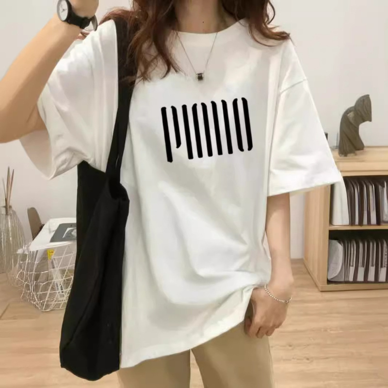 Fat mm Pure Cotton Top Mid-length Korean Style Loose Large Size Casual Age-reducing Short-sleeved T-shirt for Women Fashionable and Versatile Summer Fat mm Pure Cotton Top Mid-length Korean Style Loose Large Size Casual Age-reducing Short-sleeved T-shirt for Women Fashionable and Versatile Summer