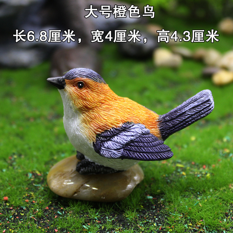 Grand oiseau orange