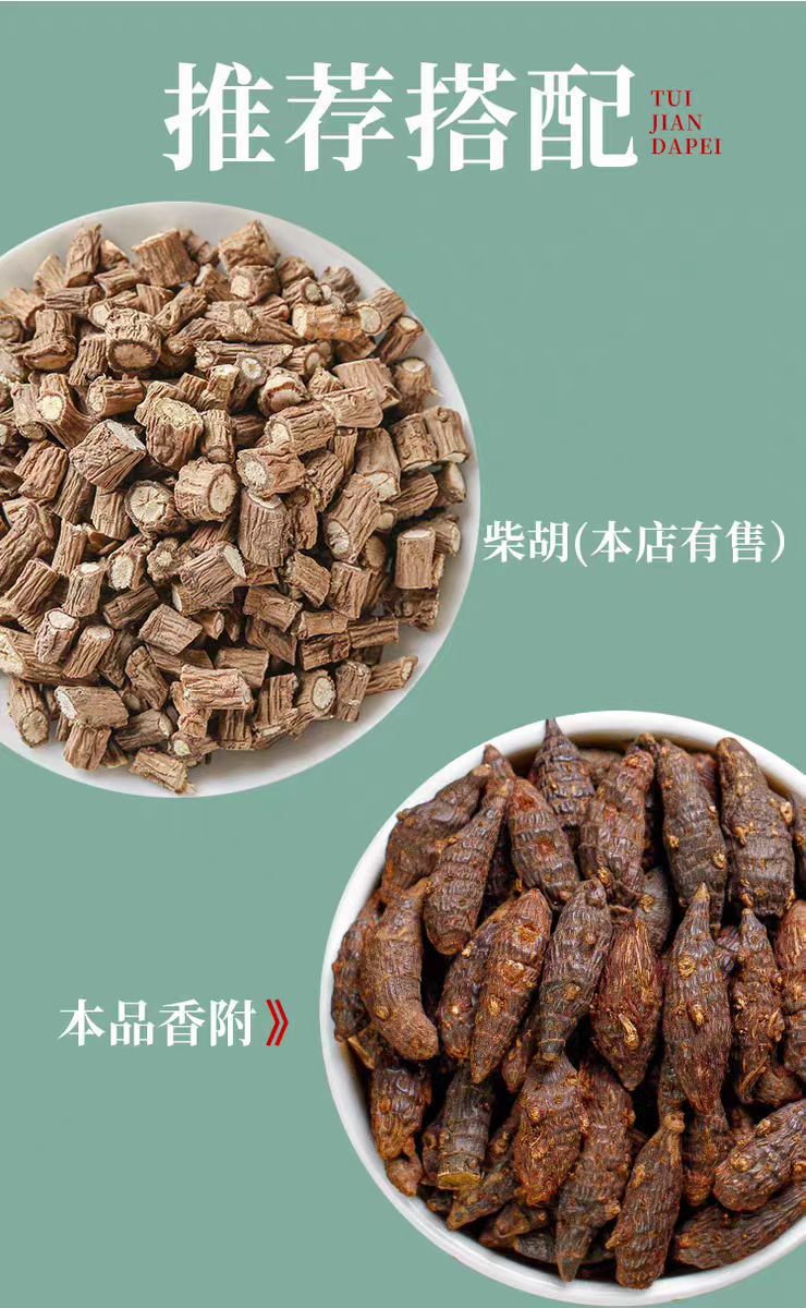 Xiang Fu Slices (Cyperus rotundus) — Vinegar-Processed Cyperus Rhizome, 500g overview