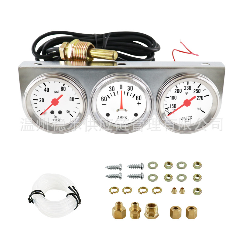 52mm Combination Triple Meter 2inch Universal Mechanical Hydraulic Current Water Temperature Combination Instrument Stable Instrument