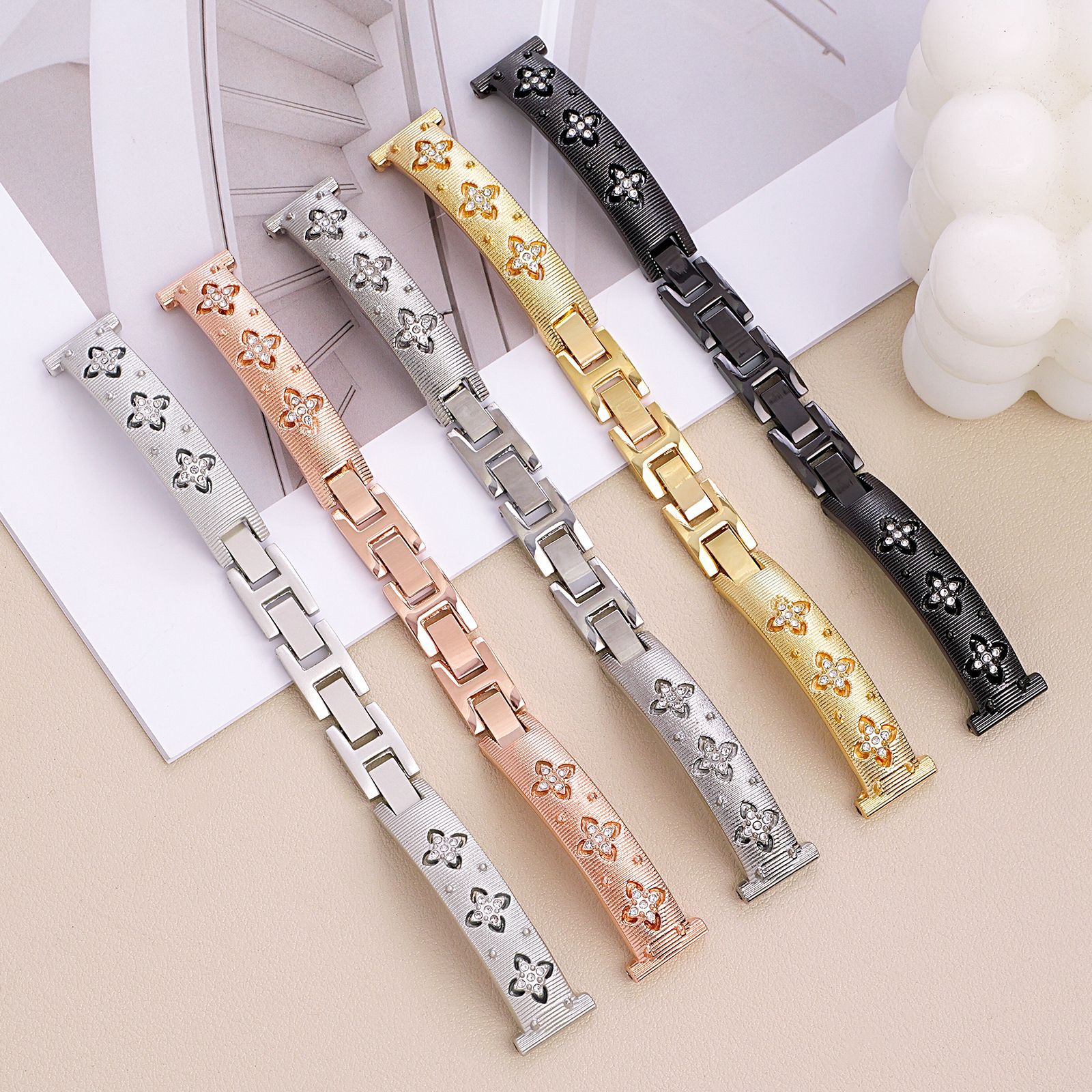 Buccellati's Popular Bracelet Is Suitable for Apple Watch S11 Strap, Metal Watchs10 Women's Strap 14mm