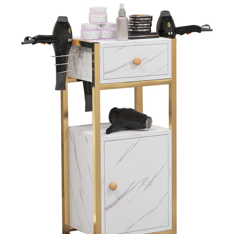 Armario de peluquería, instrumento, mesa de herramientas, armario de herramientas de corte de pelo, estante de almacenamiento de cochecito de salón de belleza