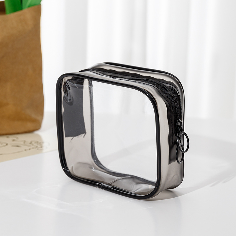 Venta caliente transfronteriza bolsa de PVC pequeña bolsa de cosméticos portátil subenvasado bolsa de embalaje de botella fabricante spot al por mayor LOGO imprimible