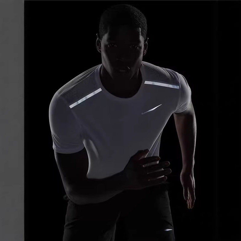 Sports Short-Sleeved Marathon Quick-Drying Shorts Set Basketball Men's and Women's Running Fitness Track and Field Training Nylon Shirt
