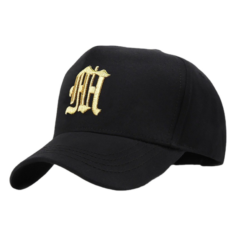 高い帽子の男性の大きいサイズの野球帽の秋の大きい頭の周りの刺繍の純綿のアヒルの舌の帽子の潮は顔の小さい日よけの帽子を現します。