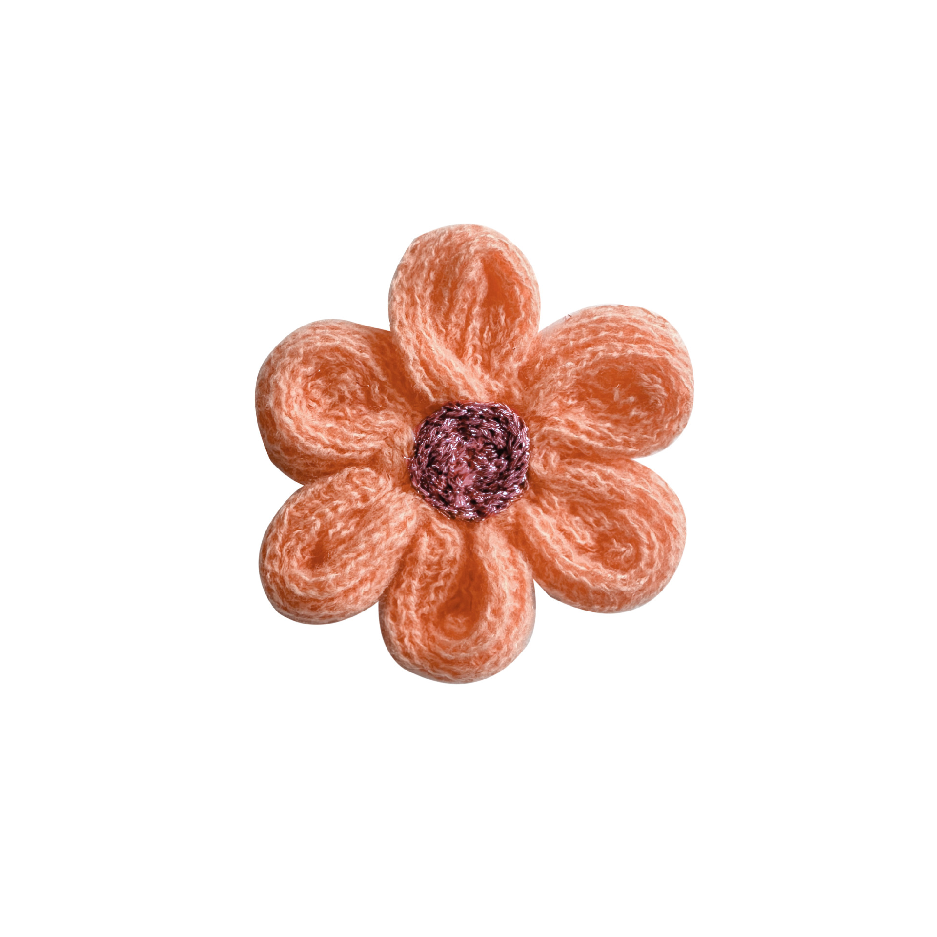 Flor de feltro de mano adorable ropa infantil accesorios flores suéter de invierno suéter de lana hecha a mano flores