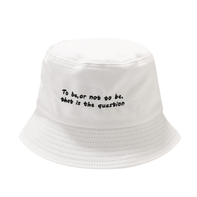 Women's Fashion Letter Embroidery Wide Eaves Bucket Hat display picture 9