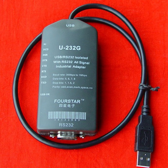 U-232G  是USB到RS232接口全线隔离转换器
