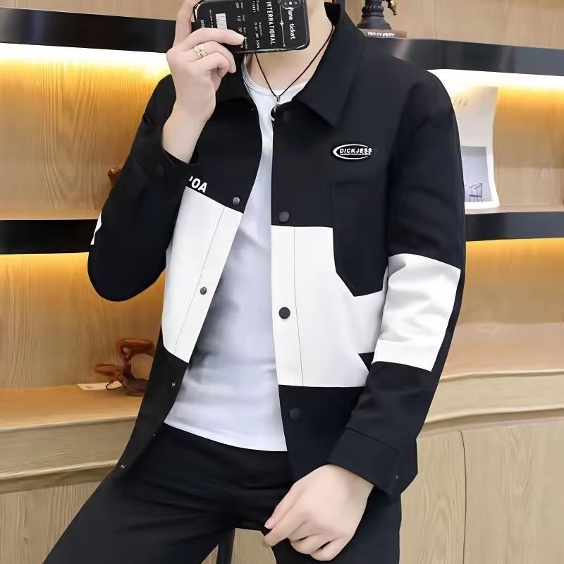 Pu Shuai capa de los hombres 2023 nueva primavera y otoño moda marca Workwear chaqueta soporte superior distribución entrega