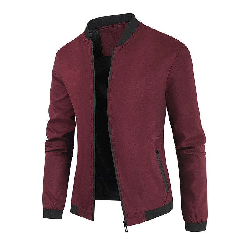 Title 2, New Mens Stand Collar Solid Casual Short Top, ...