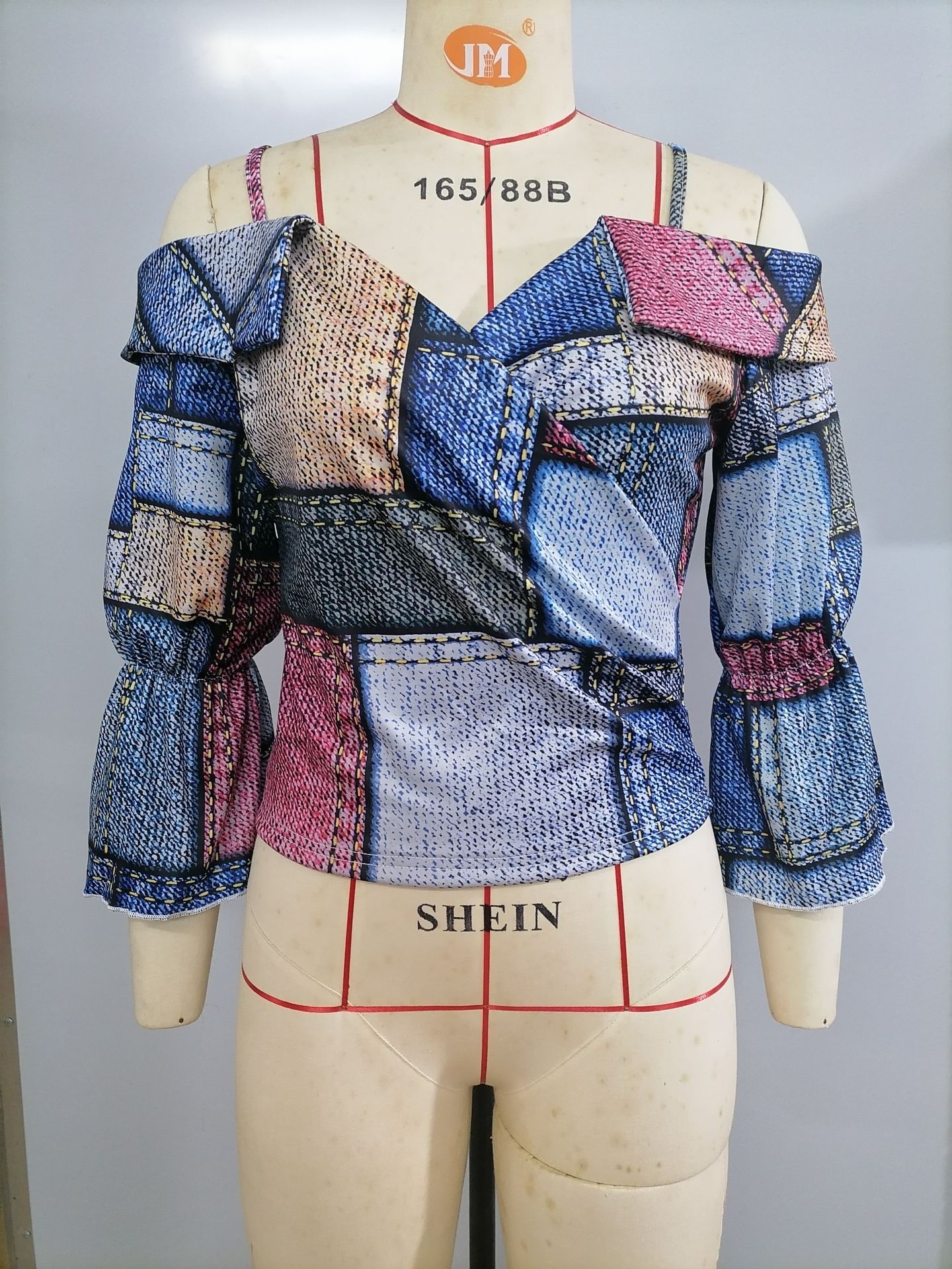 Spandex, Polyester Fabric Type Wholesale Women's Vintage Style Printing Blouses