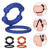 Locking Ring Ring Shuanghuan Men uses sex covering cycle silicone delayed circular supplies lock the ring husband and wife sex products foreign trade