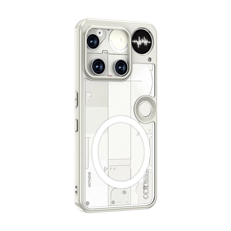 适用Nothing3手机壳护甲冰晶磨砂磁吸肤感NothingPhone3手机壳|undefined