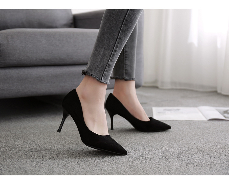 Women's Basic Solid Color Point Toe Pumps display picture 4
