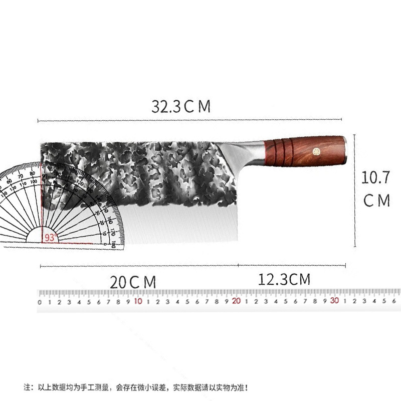Cortar y cortar cuchillo de cocina doméstico, cortador de clavos de cocinero, cortador comercial Yangjiang, corte y forja, hueso de cuchillo de cocina, uso dual