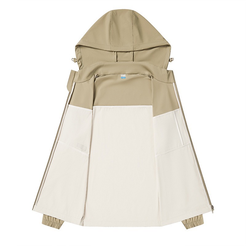 (Cross-border trading), thin breathable sun protection clothing with hood, men's travel quick dry jacket, UV protection 2