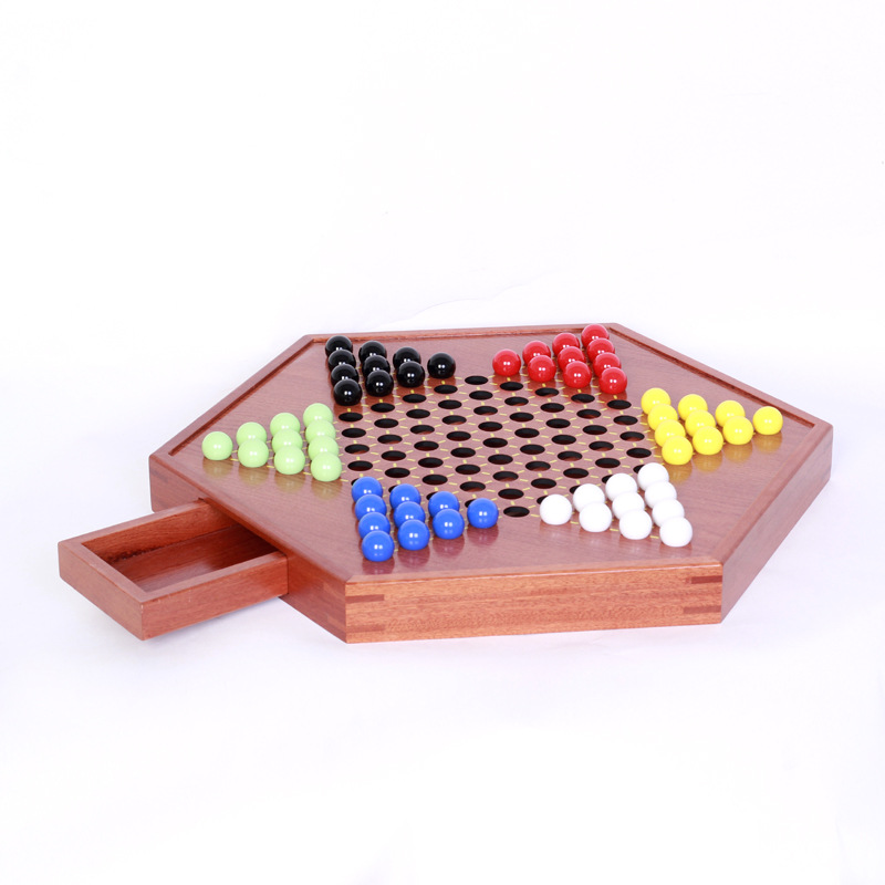 Fábrica directa damas de acrílico cuentas niños adultos educativos bala damas adulto de alta gama de madera Placa de Damas