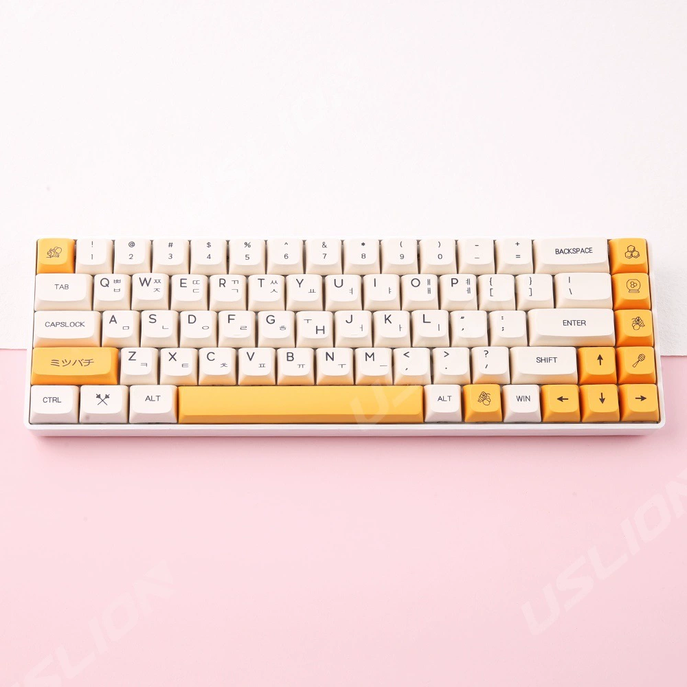 Honey Milk корейско-японские английские колпачки, 140 клавиш XDA высота, PBT сублимация, колпачки для механической клавиатуры
