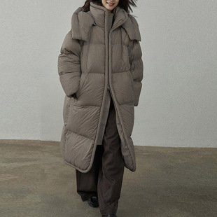 Pinghu down Jacket Women's New High-End Mid-Length Korean Style Winter Women's Outwear Pinghu Velvet Jacket