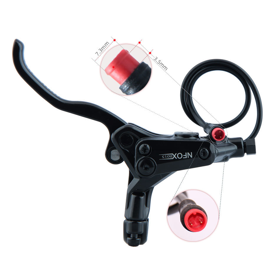 NFOX B015 freno de aceite de bicicleta de montaña asistida scooter eléctrico freno de apagado hidráulico cuatro 4 disco de aceite de pistón nuevo
