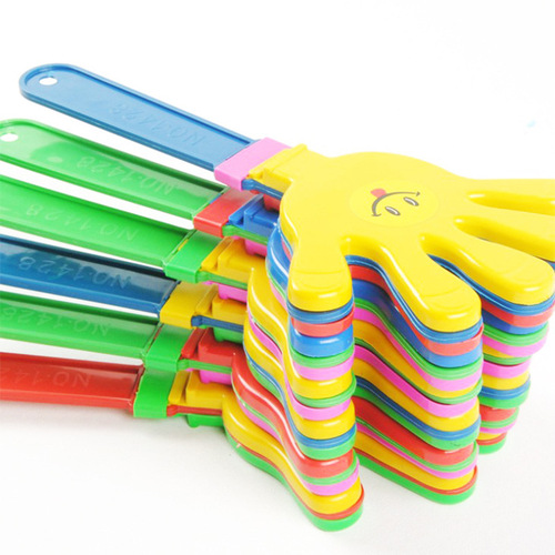 Brand new environmentally friendly plastic hand clap applause clap toy singing and dancing concert party cheering props palm hand clap