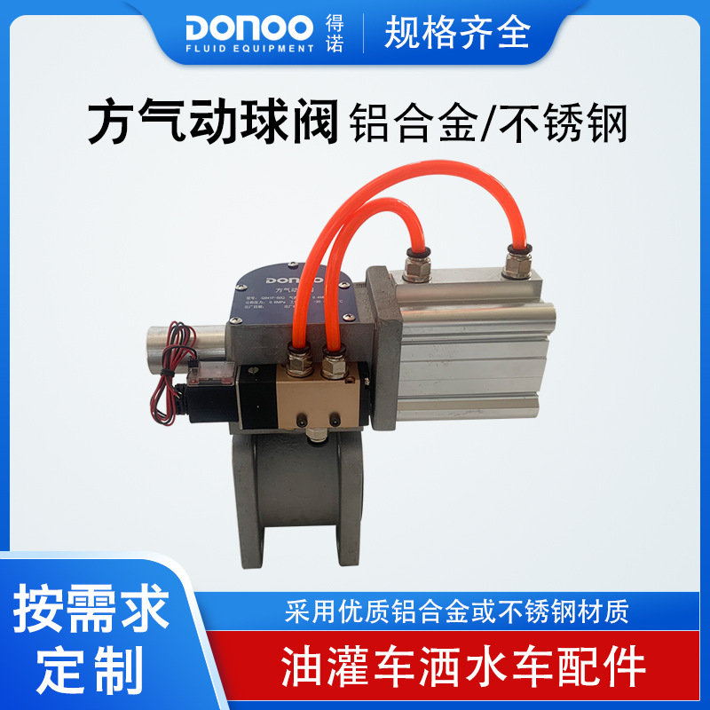 气动球阀铝合金Q941F快速切断阀 方直通气动球阀 高温气动切断阀