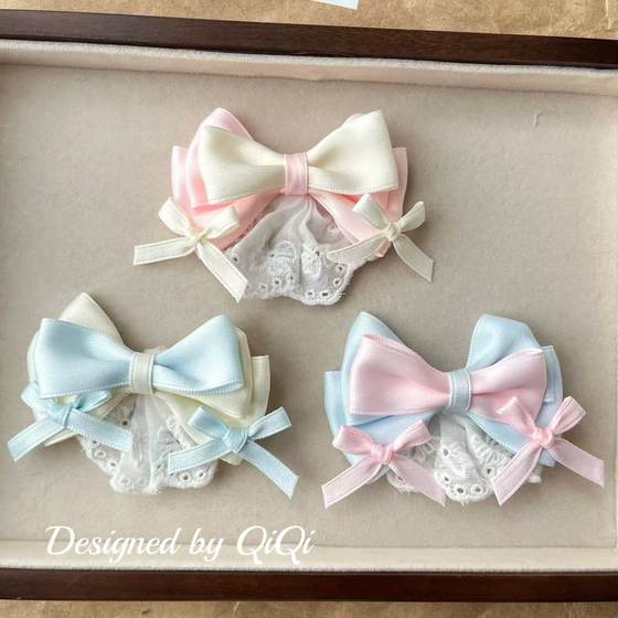 Sweet Lolita Lace Bow Pleated Cute Hairpin Mobile Phone Case Luggage Shoes and Socks Garment Accessories Accessories Batch