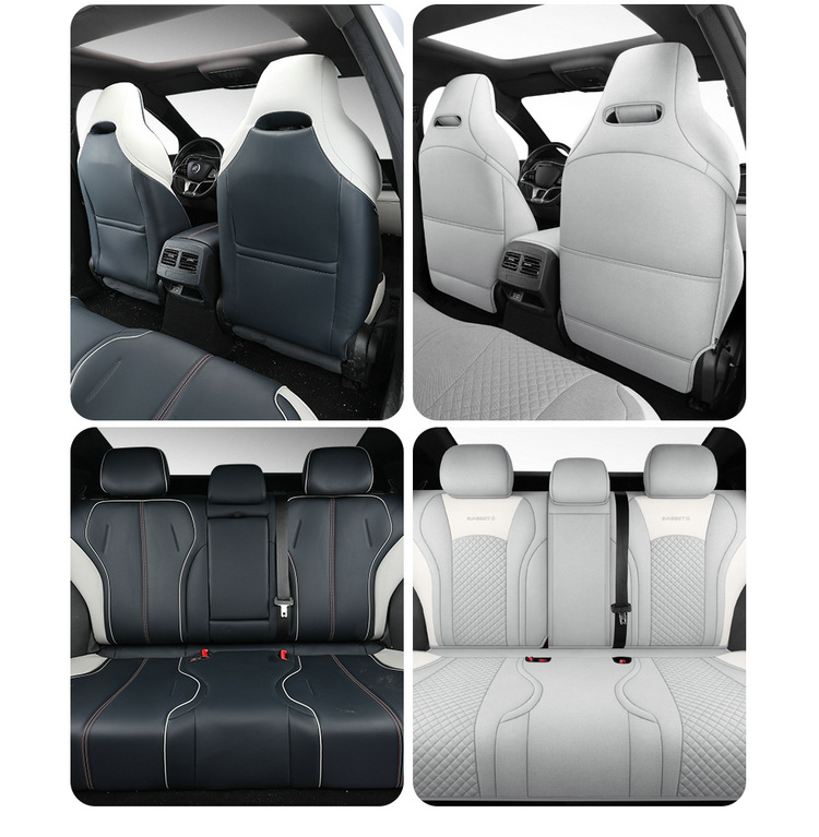 BYD Qin plus seat cover fully surrounded by cotton and linen four seasons cushion glory version cartoon rabbit breathable seat cover