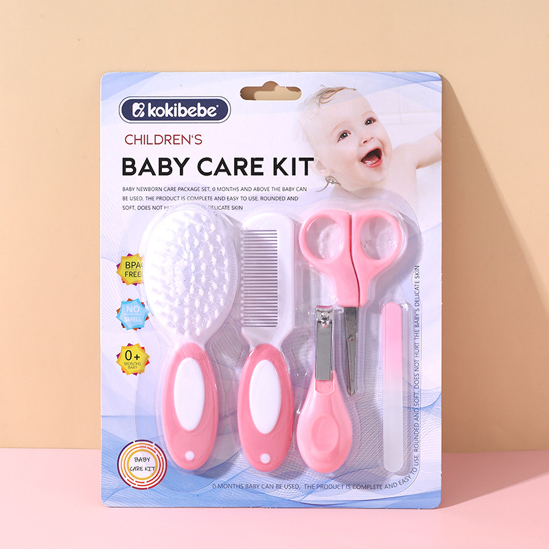 Cortaúñas para bebés Cortaúñas para bebés Cuidado del bebé Juego de cinco combinaciones de dos colores Juego de cortaúñas de cepillo de peine