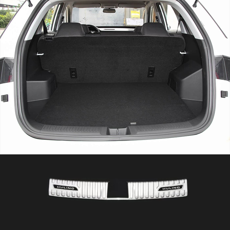 Suitable for 22 Models of Wuling Xingchi Stainless Steel Door Sill Strips Modified as Welcome Pedals, Trunk Rear Guard, Tailgate Protector