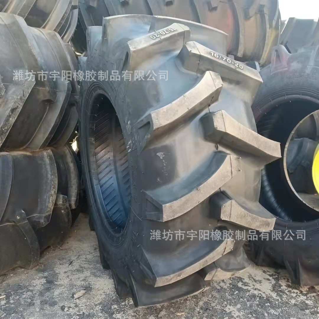 玉米联合收割机改装 人字轮胎   抗老化16/70-20装载机
