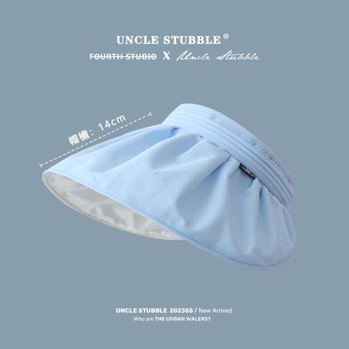 baby blue soft-top baseball cap women's sunshade hollow top hat fisherman's hat blue denim peaked cap beret men's