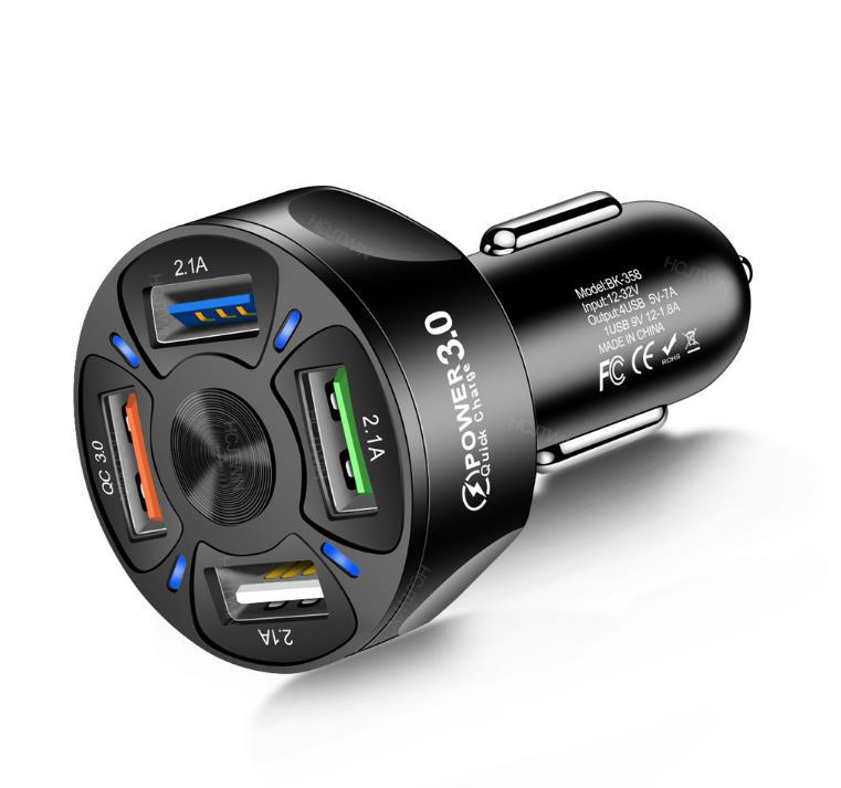 Store car mounted mini phone charger with one to four or five fast charging cars_voghion.com