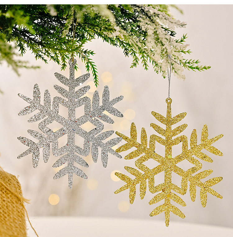 Wholesale New Snow Flakes A Pack Of 4 Colors Christmas Tree Decoration Nihaojewelry display picture 8