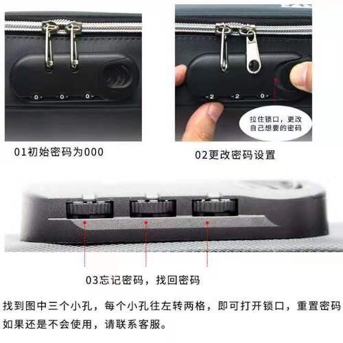 Cross-border Amazon simple password lock large-capacity pencil case high school student pencil case portable canvas stationery storage bag