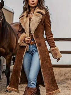 Y 91495 Western Style Fur Coat �����͹��L�� �羳�W�����R