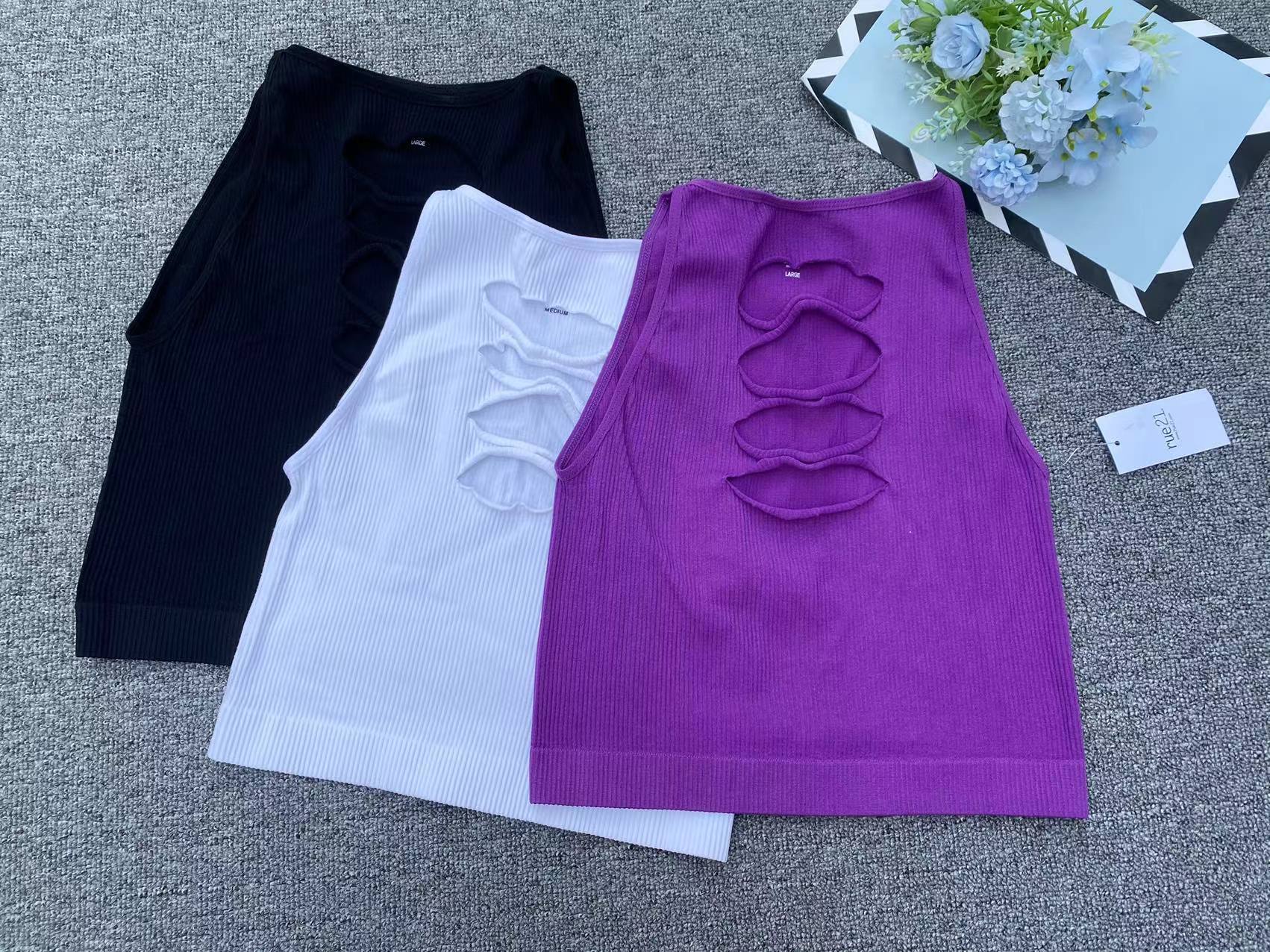 Exportación nuevo chaleco sin costuras de gran tamaño elástico cómodo ropa exterior superior al por mayor