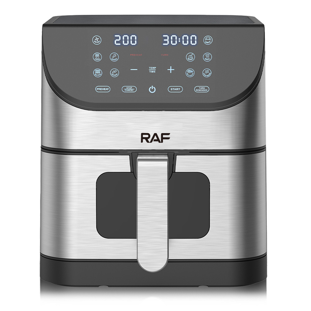 RAF europeo transfronterizo 6L capacidad visual freidora de aire LCD táctil para el hogar multifuncional freidora eléctrica